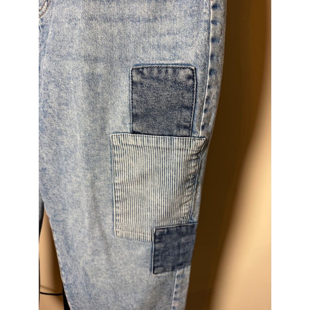 Boyfriend Patchwork Jeans Size 10 - Picture 3 of 5